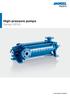 High-pressure pumps Series HP45