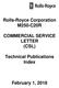 Rolls-Royce Corporation M250-C20R COMMERCIAL SERVICE LETTER (CSL) Technical Publications Index