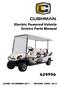 Electric Powered Vehicle Service Parts Manual