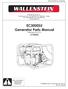 EC3000SU Generator Parts Manual Starting with S/N s