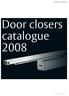 Door closers catalogue 2008