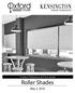 Product Reference & Price Guide. Roller Shades