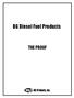 BG Diesel Fuel Products THE PROOF