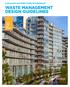 Commercial and Multi-Family Developments WASTE MANAGEMENT DESIGN GUIDELINES
