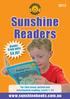 Sunshine Readers.  $4.16! Books from only. For take-home, guided and independent reading, Levels 1 30