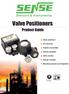 Valve Positioners. Product Guide. Valve positioner. I/P converter. Position transmitter. Volume amplifier. Valve monitor.