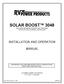 SOLAR BOOST A 24/48V MAXIMUM POWER POINT TRACKING PHOTOVOLTAIC CHARGE CONTROLLER