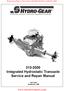 Integrated Hydrostatic Transaxle Service and Repair Manual BLN Revision Dec. 2008