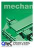 MECHANICS. Aluminium profiles Linear guides Drive elements Linear units Rotational units