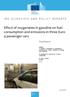 Effect of oxygenates in gasoline on fuel consumption and emissions in three Euro 4 passenger cars