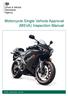 Motorcycle Single Vehicle Approval (MSVA) Inspection Manual