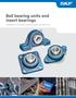Ball bearing units and insert bearings. A supplement to SKF bearings and mounted products (pub # )