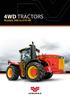 4WD TRACTORS. Models 380 to 610 HP
