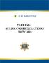 PARKING RULES AND REGULATIONS 2017 / 2018