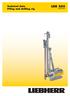 Technical data Piling and drilling rig LRB 255