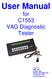 User Manual for C1553 VAG Diagnostic Tester