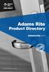 Adams Rite. Product Directory. adamsrite.com