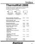 ThermaWall 2600 Primary components - back sections Composantes principales - traverses ou meneaux