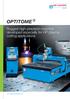 OPTITOME 2. Rugged high-precision machine developed especially for HP plasma cutting applications.