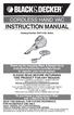 CORDLESS HAND VAC INSTRUCTION MANUAL. Catalog Number CHV1410L Series