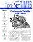 TechNetTIMES. At the present time, there are several. Continuously Variable Valve Timing. Inside This Issue
