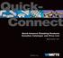 Quick- Connect. Quick-Connect Plumbing Products Canadian Catalogue and Price List. Effective April 27, Watts. c a