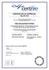 CERTIFICATE OF APPROVAL No CF 574. Sika Deutschland GmbH