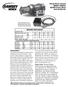 Ramsey Winch Company OWNER S MANUAL BADGER Electric Winch Model BADGER Congratulations