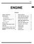 ENGINE 11-1 CONTENTS GENERAL INFORMATION... 2 EXHAUST MANIFOLD WATER PUMP AND WATER HOSE SPECIFICATIONS... 3