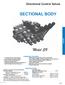 SECTIONAL BODY. Model SV. Directional Control Valves VALVES STANDARD FEATURES SPECIFICATIONS. Parallel or Series Circuit Construction ...