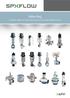 Valve Key BUTTERFLY, SINGLE SEAT, MIX PROOF, ASEPTIC, REGULATING, PROCESS VALVES