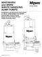 WHR/WHRH and WHRE WASTE HANDLING SUMP PUMPS