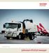 Johnston RT655A Sweeper. Specification Sheet