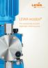 LEWA ecodos. The mechanically actuated diaphragm metering pump.