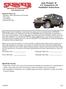 Jeep Wrangler JK 2.5 Suspension Lift Installation Instructions