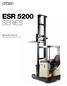 ESR 5200 SERIES. Specifications Moving Mast Reach Truck