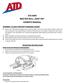 ATD-8699 MASTER BALL JOINT SET OWNER S MANUAL