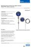 Resistance thermometer with digital indicator Model TR75, battery operation