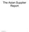 The Asian Supplier Report