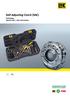 Self-Adjusting Clutch (SAC) Technology Special tools / User instructions