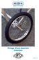 ARIZ. Vintage Wheel Assembly Directions. Model Aircrafters.  Sizes 3-10