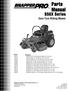 Parts Manual. S50X Series Zero-Turn Riding Mower. Models: