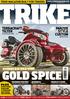GOLD SPICE PANZER STYLE CUSTOM TERRACRAFT TILTER TRIKE MAGAZINE BUILT FOR TRIKERS STURGIS R18 GOLD WING