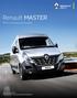 Renault MASTER. Efficient, practical and versatile. 5th January 2016 Manufacturer s recommended retail prices