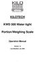 KILOTECH. KWD 500 Water tight. Portion/Weighing Scale