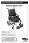 Solara /Spree GT. Owner s Operator and Maintenance Manual. DEALER: This manual MUST be given to the user of the wheelchair.