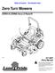 Zero Turn Mowers. ZSR54 & ZSR60 Accu-Z Razor P Parts Manual. Copyright 2017 Printed 12/27/17