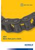 A&S roller chain. A&S More than just a chain.