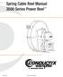 Spring Cable Reel Manual 3500 Series Power Reel
