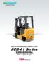 ELECTRIC COUNTERBALANCED FORKLIFT TRUCKS. 3,000-6,000 lbs. (Class 1- Cushion Tire Type)